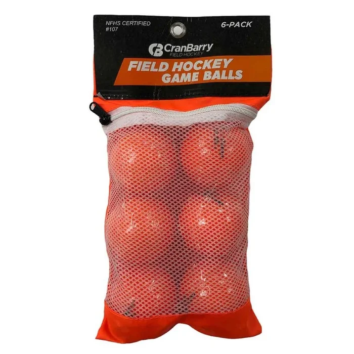 Cranbarry 100 Hollow Seamless Field Hockey Game Ball (Pack Of 6)