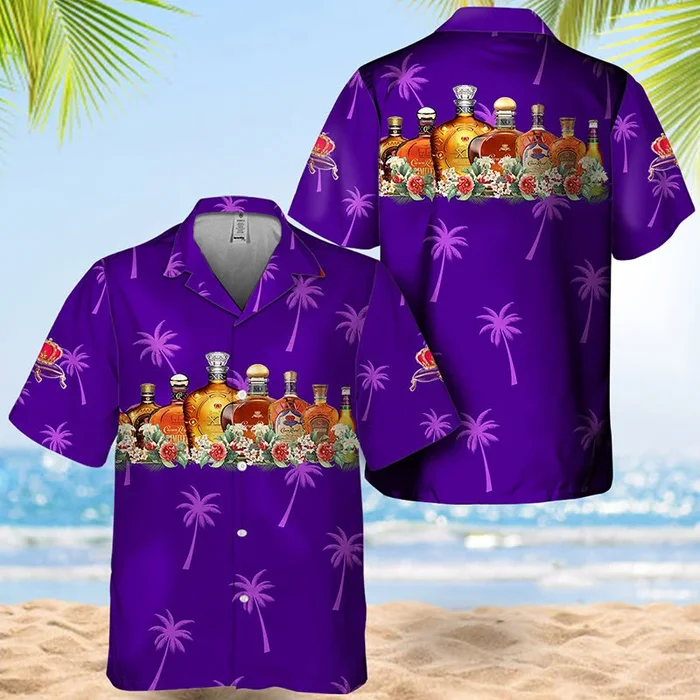 Crown Royal Tropical Liquor Paradise Hawaiian Shirt – Fanshubus.com