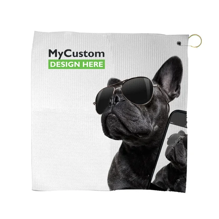 Custom 16″ x 16″ Waffle Golf Towel