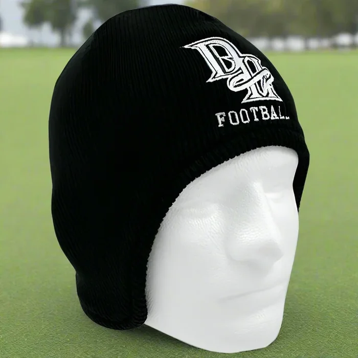 Custom Embroidered Fleece Lined Acrylic Beanie w/ Flap
