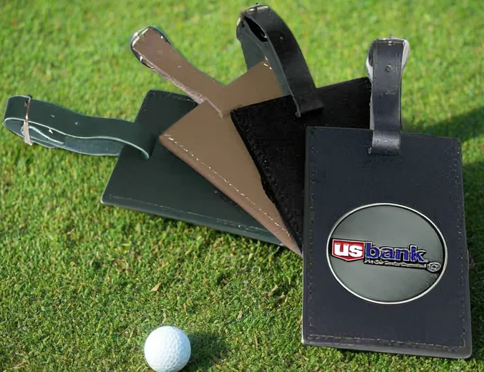 Custom Golf Logo Leatherette Luggage Tag with your Logo