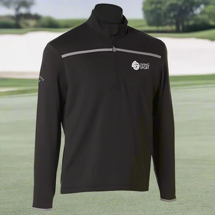 Custom Logo Callaway Embroidered Men’s 1/4-Zip Mock Pullover Shirt