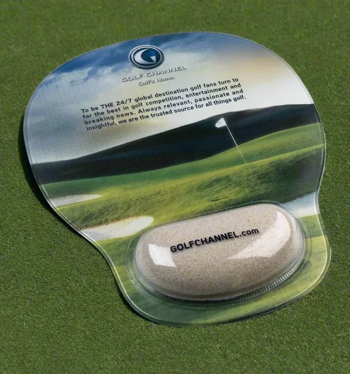Custom Logo Combo-Padz Mousepad w/Bunker Sand Filled Wrist Rest