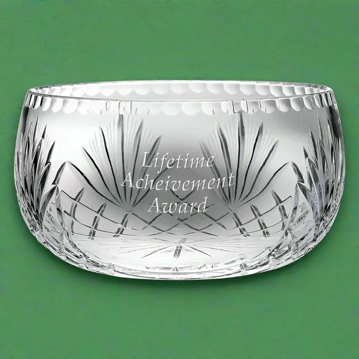 Custom Logo Dunham Crystal Bowl Award