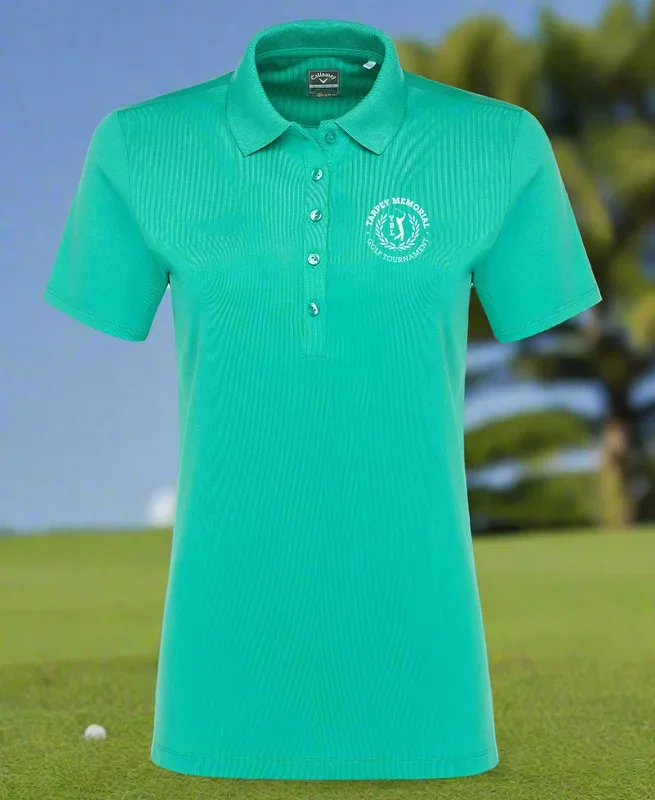 Custom Logo Embroidered Callaway Ladies Opti-Dri Chev Polo Shirt