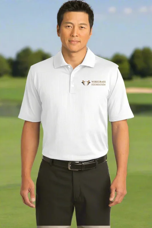 Custom Logo Embroidered Nike Dri-FIT UV Textured Golf Shirt