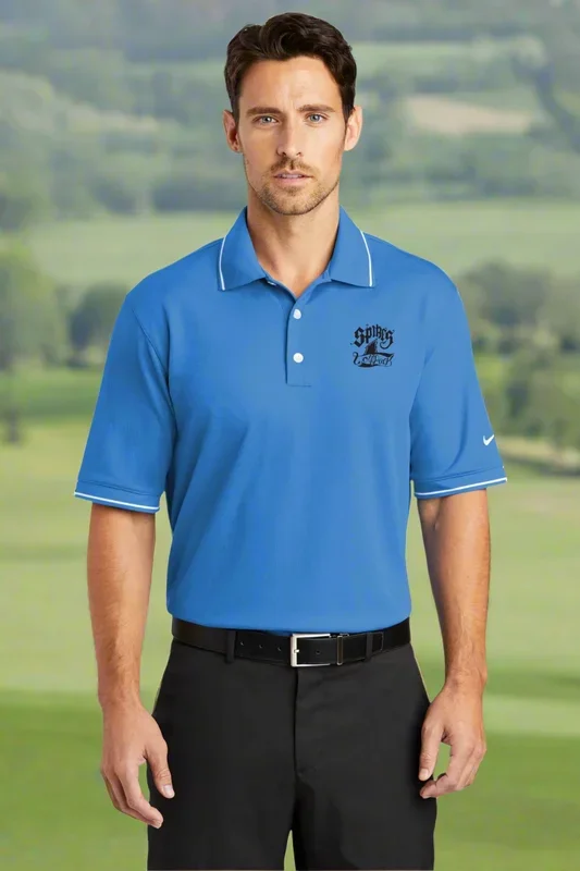 Custom Logo Embroidered Nike Men’s Dri-FIT Classic Tipped Sport Shirt