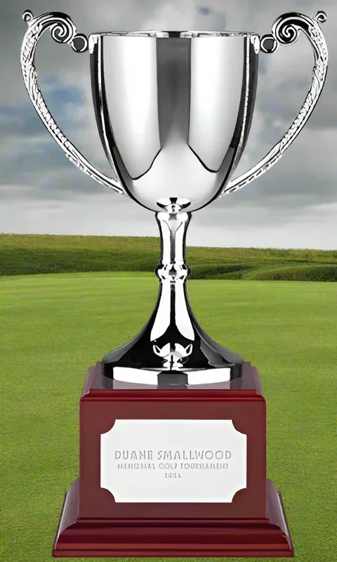 Custom Logo Engraved SWATKINS ENDURANCE NICKEL PLATED CUP AWARD