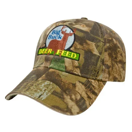 Custom Logo Washed Camo Golf Cap
