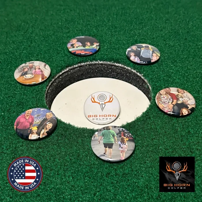 Custom Magnetic Golf Ball Markers – Set of 6