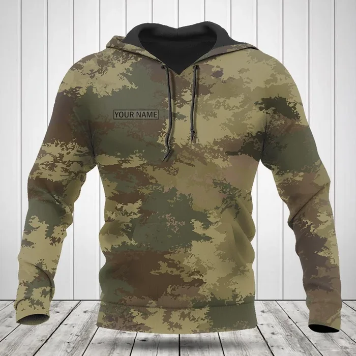 Custom Name Colorful Texture Camo Hoodies – Fanshubus.com