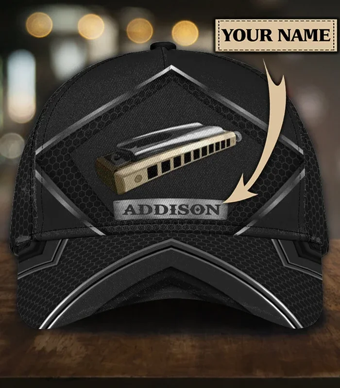 Custom Text Harmonica Classic Cap – Fanshubus.com