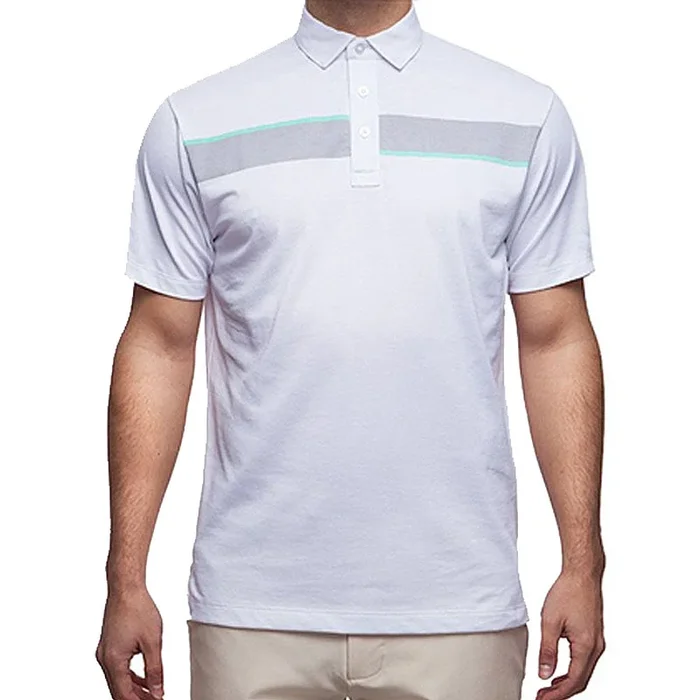Devereux Jonah Golf Polo White/Steel/Aqua – SS16 Men