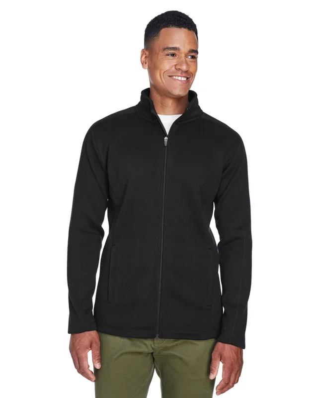 Devon & Jones Men’s Bristol Full-Zip Sweater Fleece Jacket
