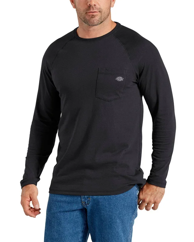 Dickies Men’s Tall Temp-iQ Performance Cooling Long Sleeve Pocket T-Shirt