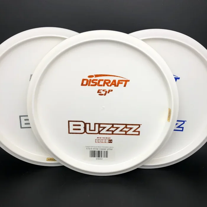 Discraft ESP Buzzz Solid White bottom stamp