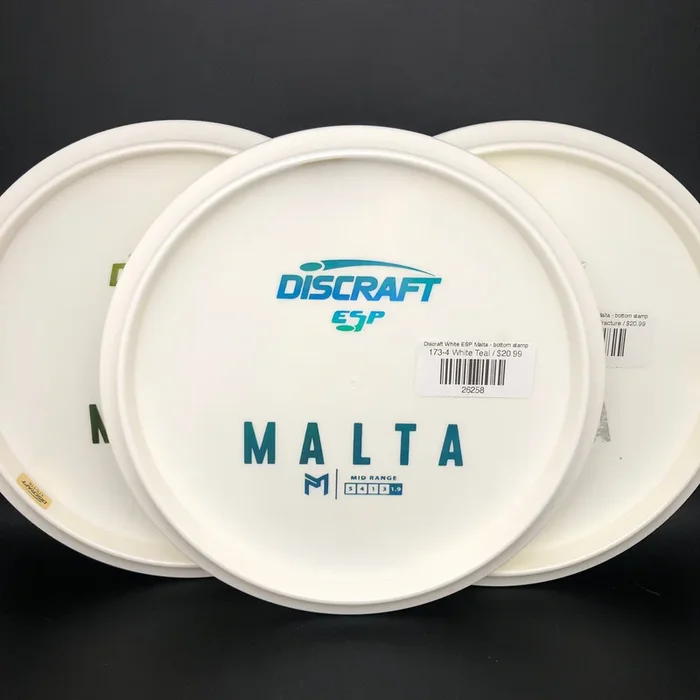 Discraft White ESP Malta – bottom stamp