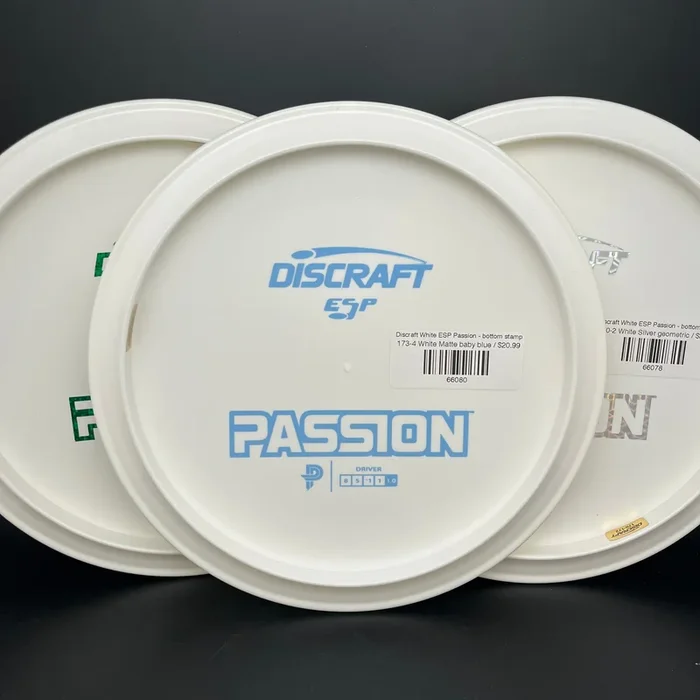 Discraft White ESP Passion – bottom stamp