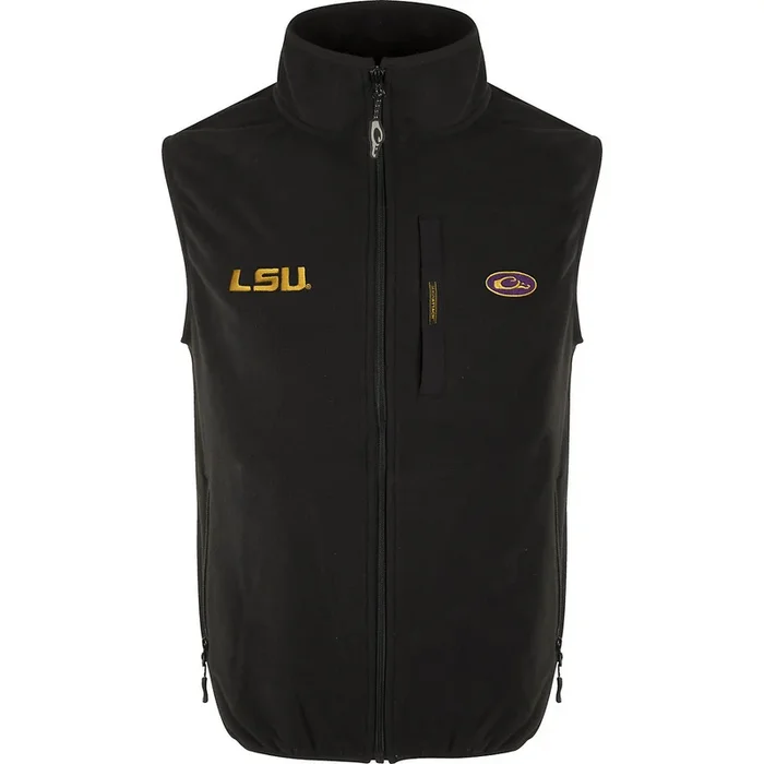Drake LSU Camp Fleece Vest