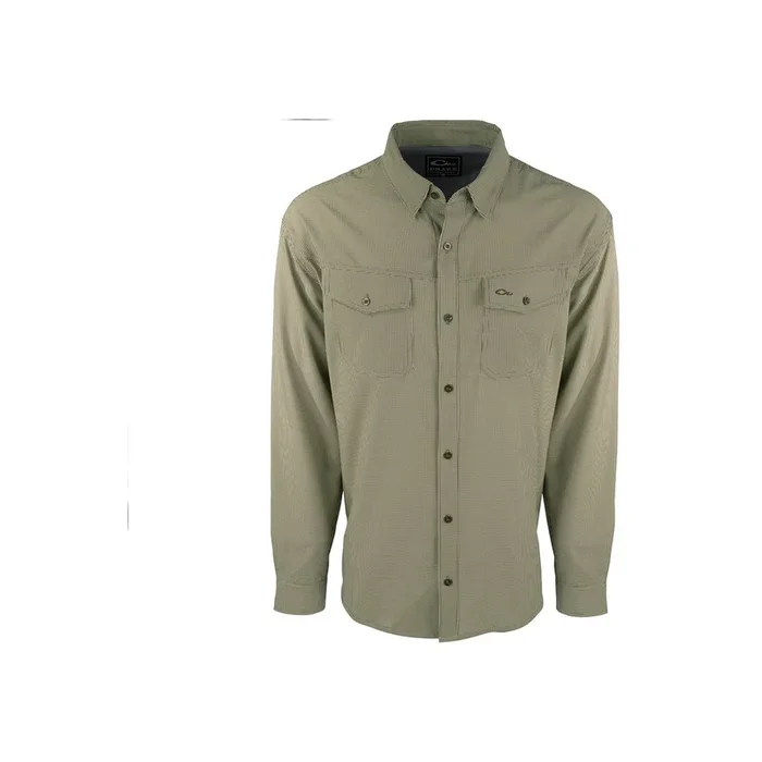Drake Traveler’s Check Shirt Long Sleeve