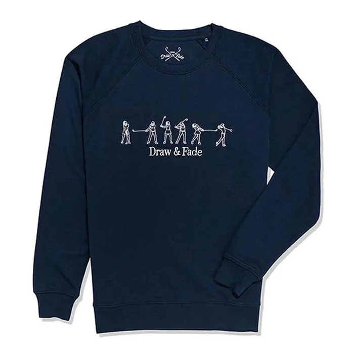 Draw & Fade Swing Sequence Golf Sweatshirt Navy – FW25 Women