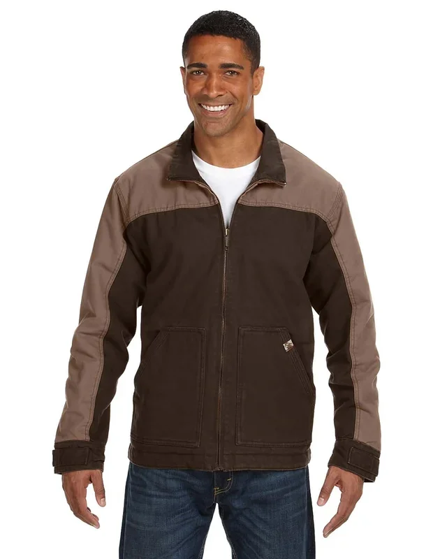 DRI DUCK Men’s 100% Cotton 12oz Canvas/3oz Polyfill Insulation Tall Horizon Jacket
