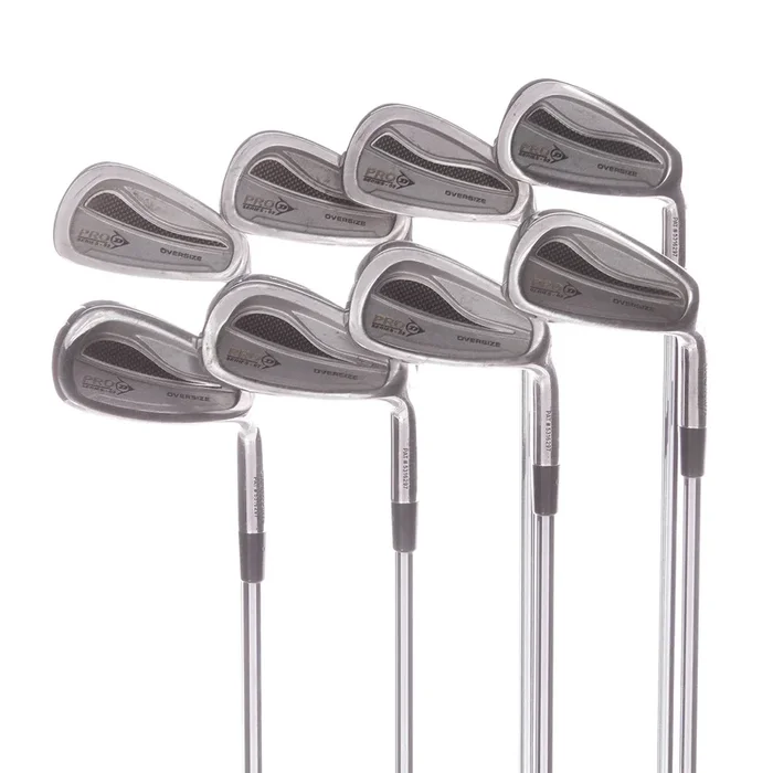 Dunlop Pro Series – 02 Oversize Steel Mens Right Hand Irons 3-PW Regular – True Temper Powerpoint Tour