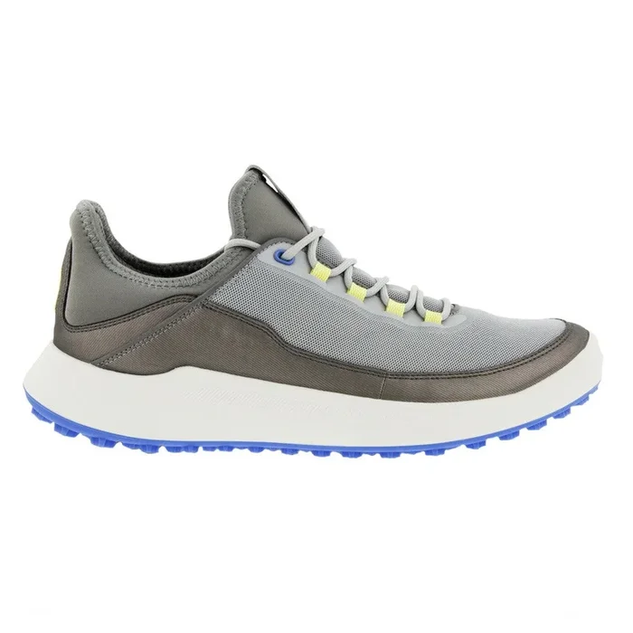 ECCO Core Mesh Spikeless Golf Shoes Concrete/Sunny Lime – 22 Men