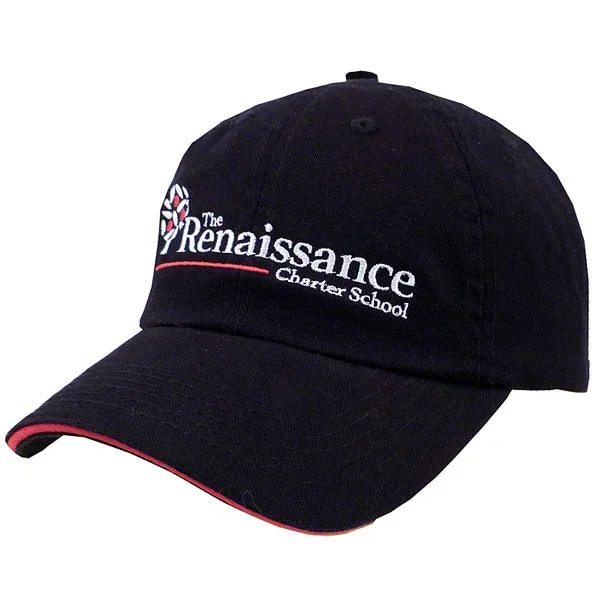Embroidered Chino Sandwich Golf Cap with your Logo