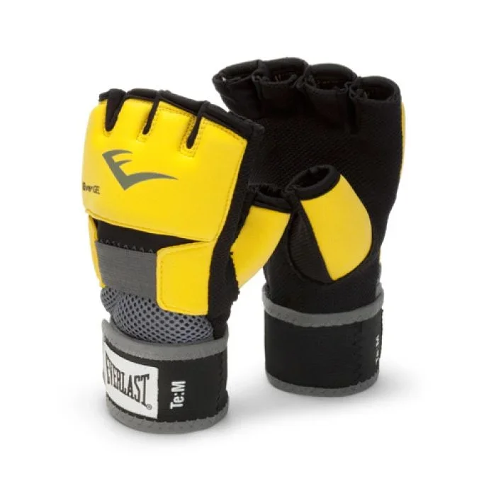 Everlast EverGel Hand Wraps – Black/Yellow