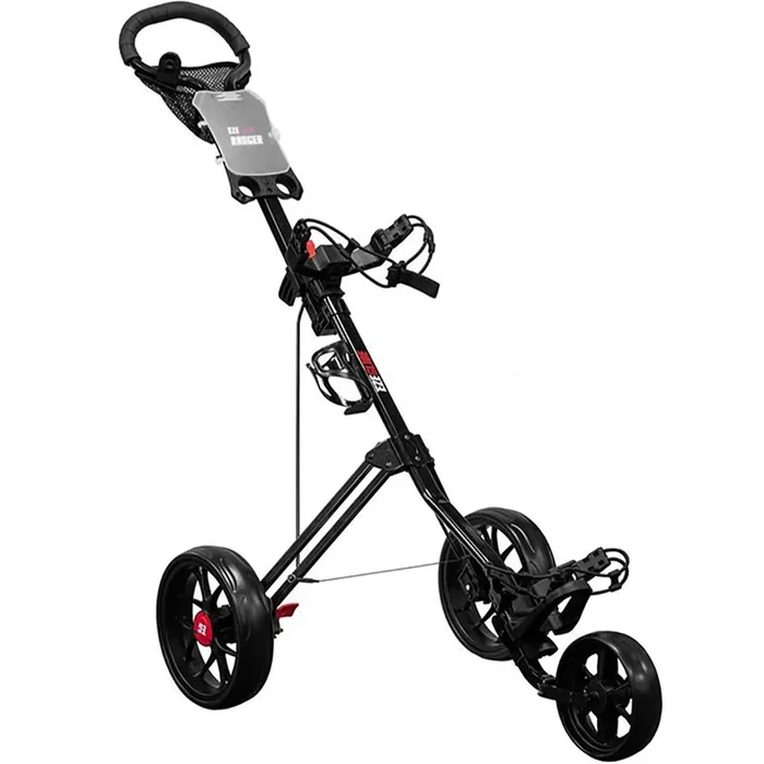 EzeGlide Ranger 3-Wheel Push Trolley – Black