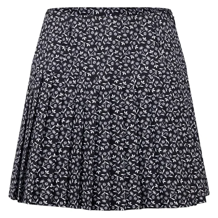 Fairliar High Waist Pattern Golf Skirt Black – SS25 Women