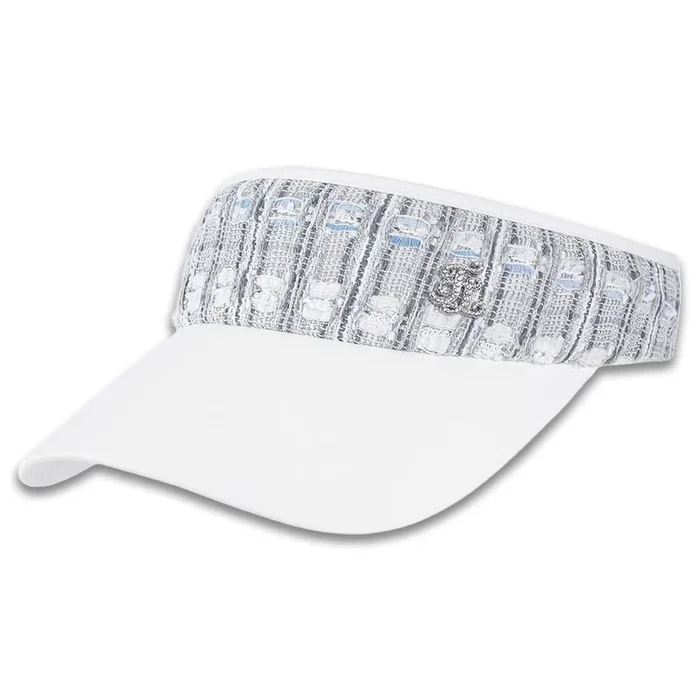 Fairliar Tweed Golf Visor White – 24 Women