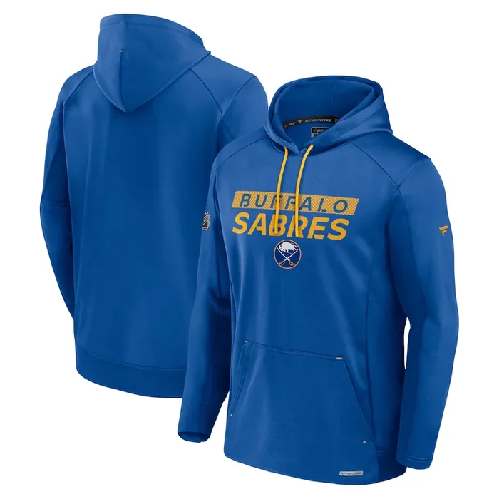 Fanatics Buffalo Sabres Authentic Pro Rink Poly Fleece Pullover Hoodie – Deep Royal