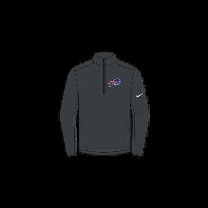 Fanatics Nike Men’s Buffalo Bills Pacer Half Zip Pullover – Black