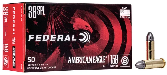 Federal AE38B American Eagle 38 Special 158GR Lead Round Nose 50 Per Box