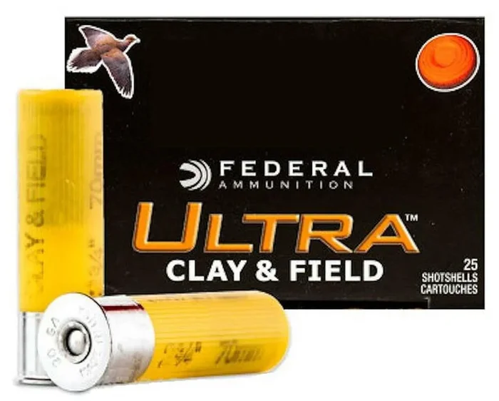 Federal Ammo Ultra Clay & Field 20ga 8 Shot 25pk 2.75in