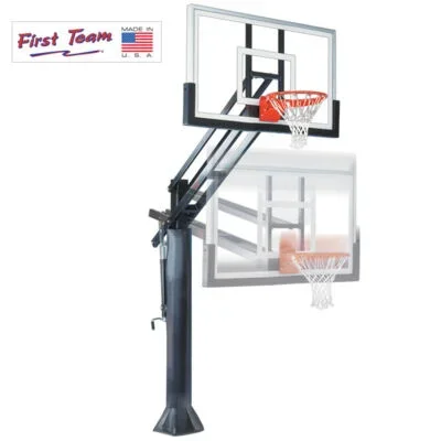 First Team Force Pro In Ground Adjustable Basketball Goal 36×60 Glass