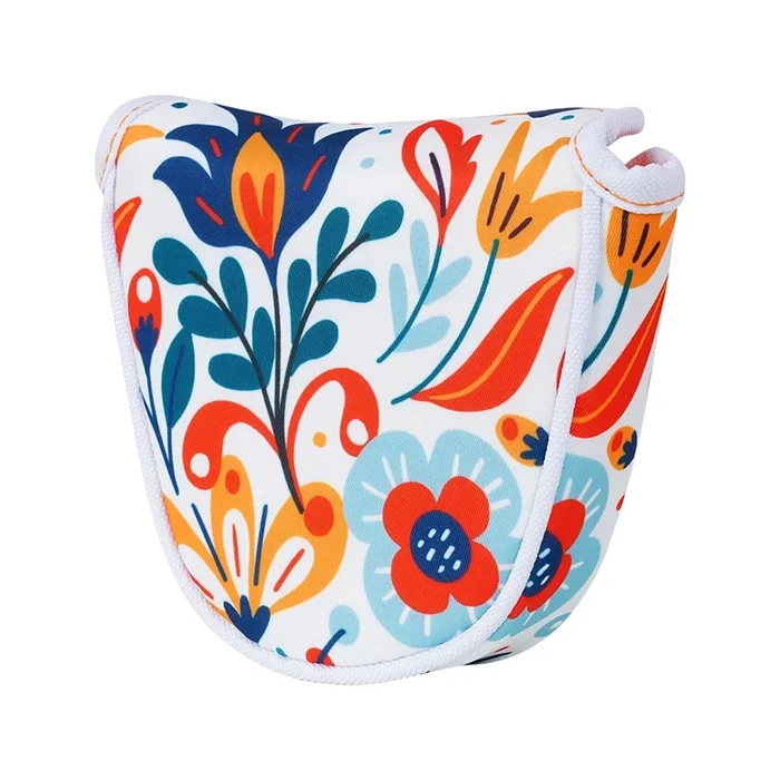 Floral Mallet Putter Head Cover for Heel Shaft Putters