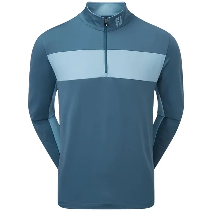 FootJoy Chest Stripe Chill Out 1/4 Zip Pullover – Ink/Dusk Blue