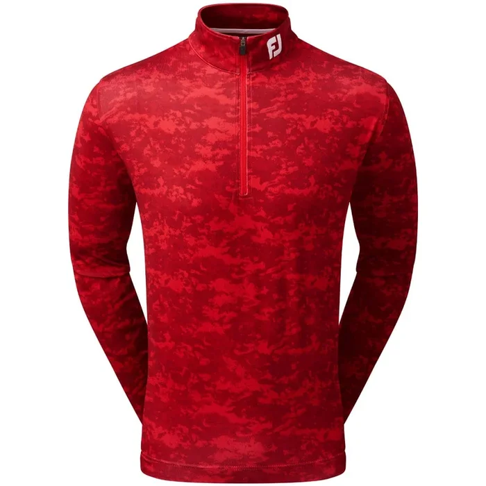 FootJoy Cloud Camo 1/4 Zip Pullover – Racing Red