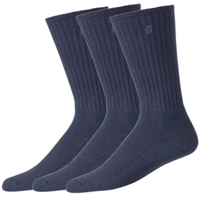 FootJoy ComfortSof Crew Socks (3 Pack) – Navy