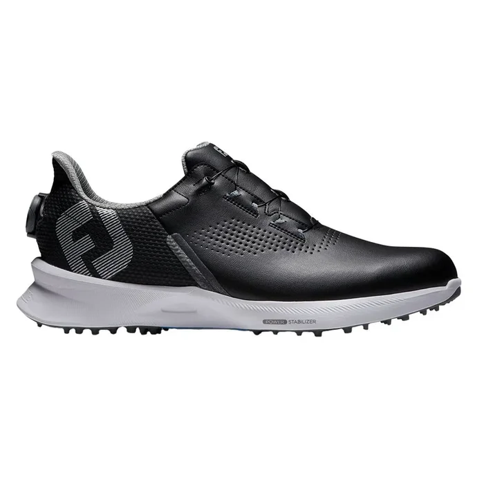FootJoy Fuel BOA Spikeless Golf Shoes Previous Season Style Black/Black/Blue Jay – 23 Men