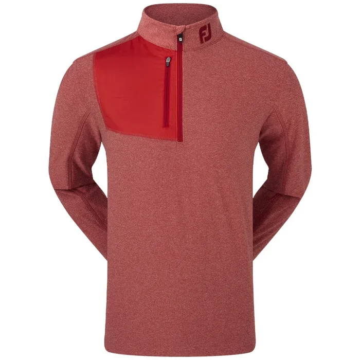 FootJoy Heather Chill-Out XP 1/2 Zip Pullover – Heather Tonal Red