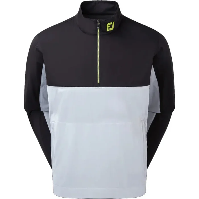 FootJoy HydroKnit 1/2 Zip Waterproof Jacket – Black/Grey/Lime