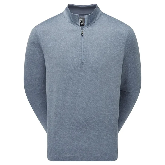 FootJoy Jacquard Texture Chill-Out Pullover – Bluestone