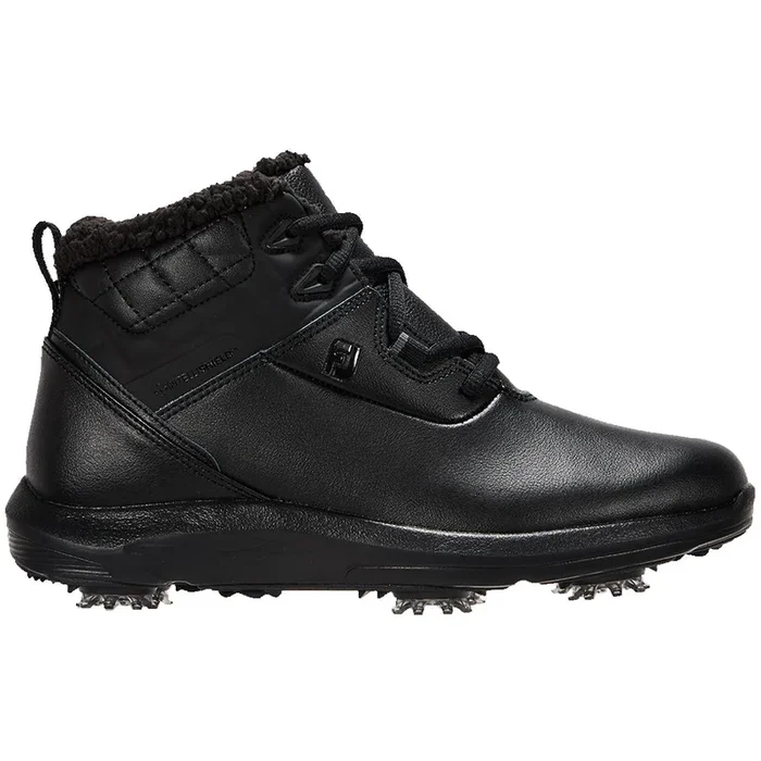 FootJoy Ladies Stormwalker Waterproof Spiked Boots – Black