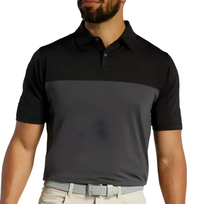 FootJoy Men’s Lisle Tonal Block Polo