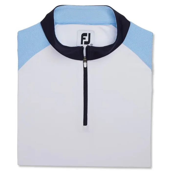 FootJoy Micro Stripe Sun Protection Golf Pullover Blue/Navy – FA23 Women