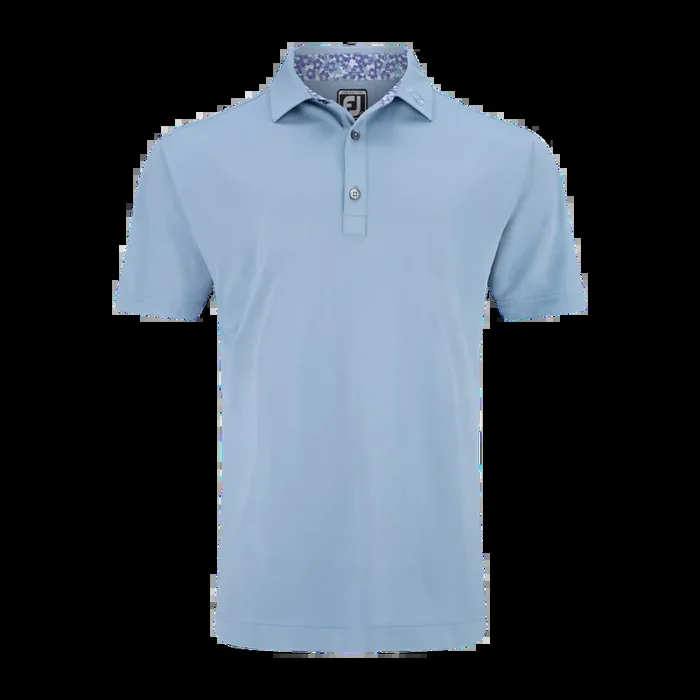 FootJoy Pique Solid Primrose Trim Polo – Mist